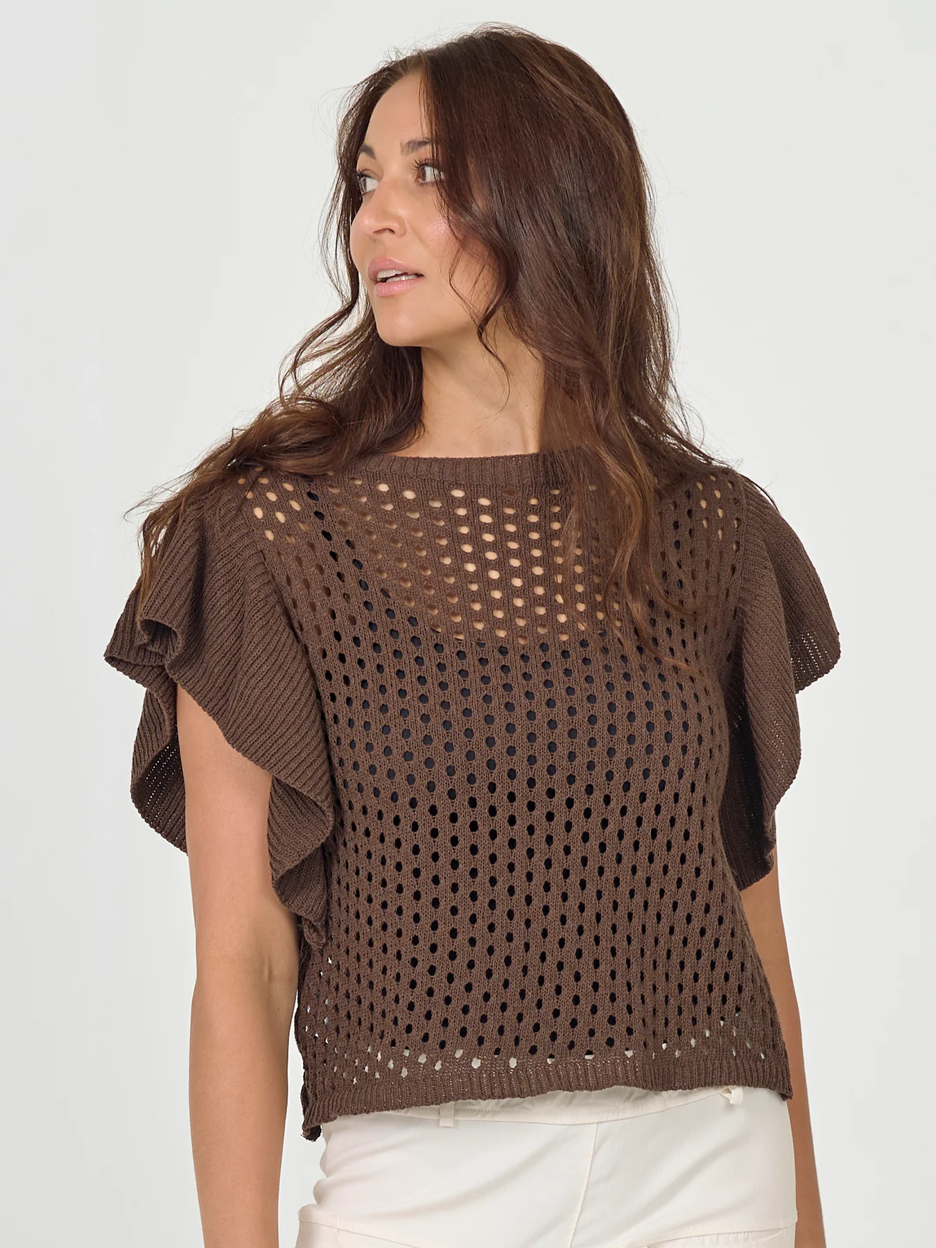 AIDA CARDIGAN - BROWN
