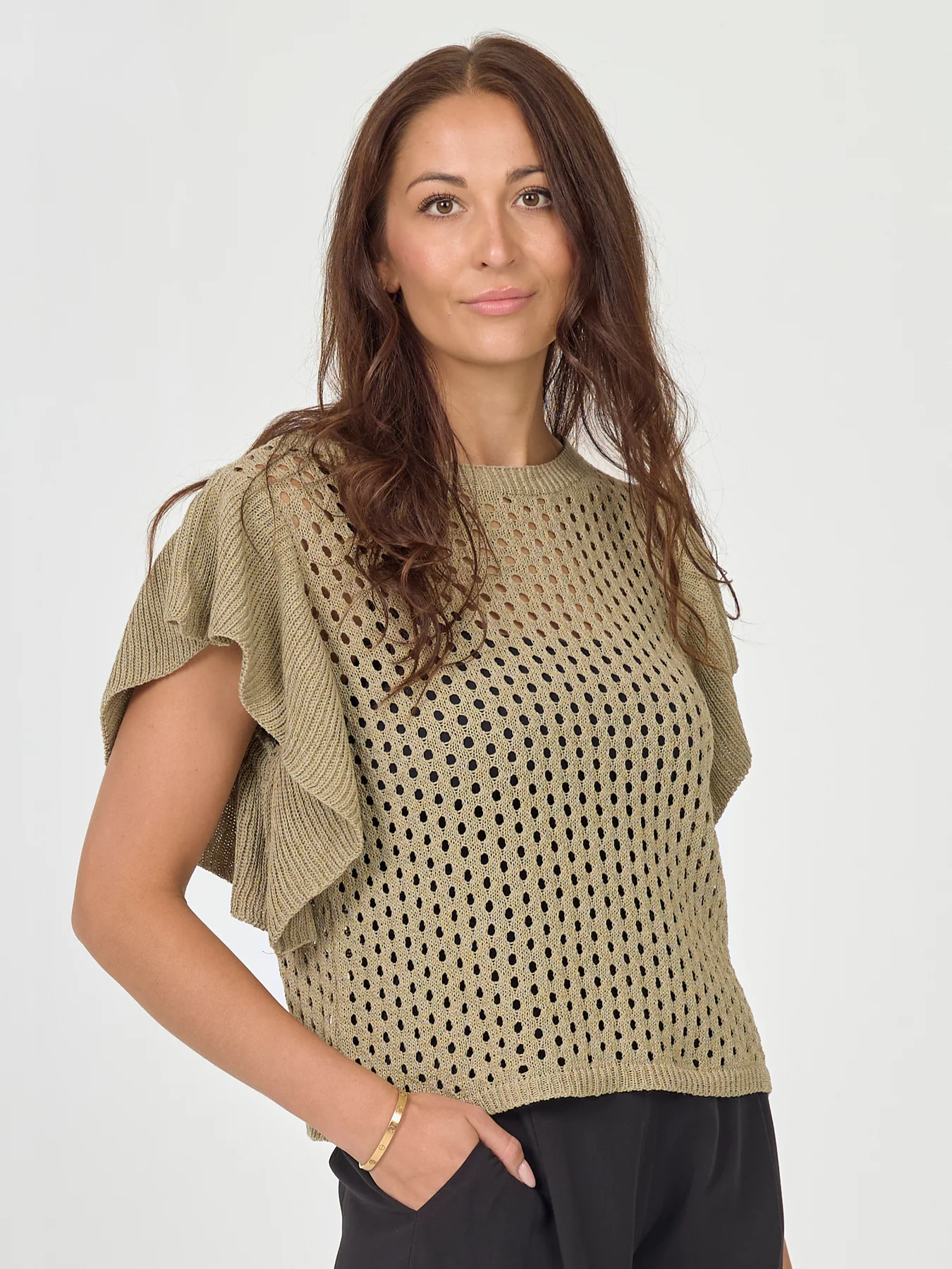 AIDA CARDIGAN - ARMY